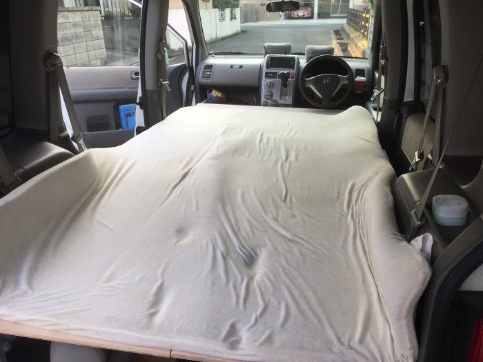 アルト車中泊用ベッドの完成 驚きの広さです フレームdiyラボ